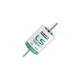 Pile SAFT LS14250 Lithium - 1/2AA - CNA - Fils coaxial - 3,6V - 1,2Ah