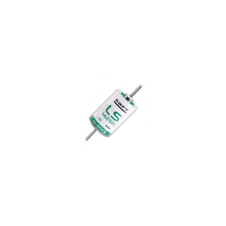 Pile SAFT LS14250 Lithium - 1/2AA - CNA - Fils coaxial - 3,6V - 1,2Ah