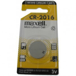 Pile Bouton CR2016 Standard - BATLI07 - MAXELL - Lithium - 3V