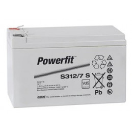 EXIDE Sonnenschein 12V - 7,0Ah - Powerfit - S312/7 - Bac VO - Compatible TUDOR TD 8