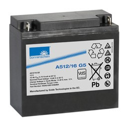 Batterie Exide  SONNENSCHEIN A512/16 G5 PLOMB GEL 12V 16AH 