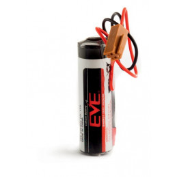Pile lihium ER14500 - AA - 3.6V - 2600mah + connecteur 