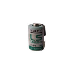 SAFT LS14250  -  Pile Lithium - 1/2AA - Languettes 3,6V - 1,2Ah