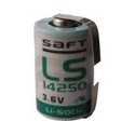 SAFT LS14250  -  Pile Lithium - 1/2AA - Languettes 3,6V - 1,2Ah