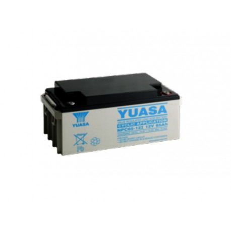 Batterie NPC65-12 YUASA - Plomb Cyclage - 12V - 65Ah