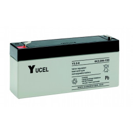 YUASA / YUCEL 6V - 3.2Ah - Y3.2-6 - AGM