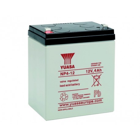 Batterie NP4-12 YUASA - Plomb - AGM - 12V - 4Ah