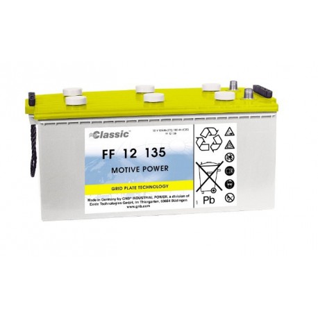 Batterie FF12-135 - EXIDE - TUDOR - Plomb - 12V - 135Ah