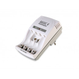 ANSMANN Basic 4 Plus Chargeur de 2 à 4 accus AAA/AA/9V NiMh