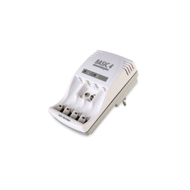 ANSMANN Basic 4 Plus Chargeur de 2 à 4 accus AAA/AA/9V NiMh