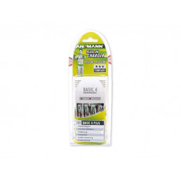 ANSMANN Chargeur de 2 à 4 accus AAA/AA/9V NiMh - Livré sans accu