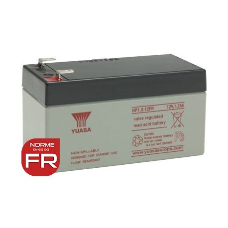 Batterie NP1.2-12FR YUASA - AGM - 12V - 1.2Ah