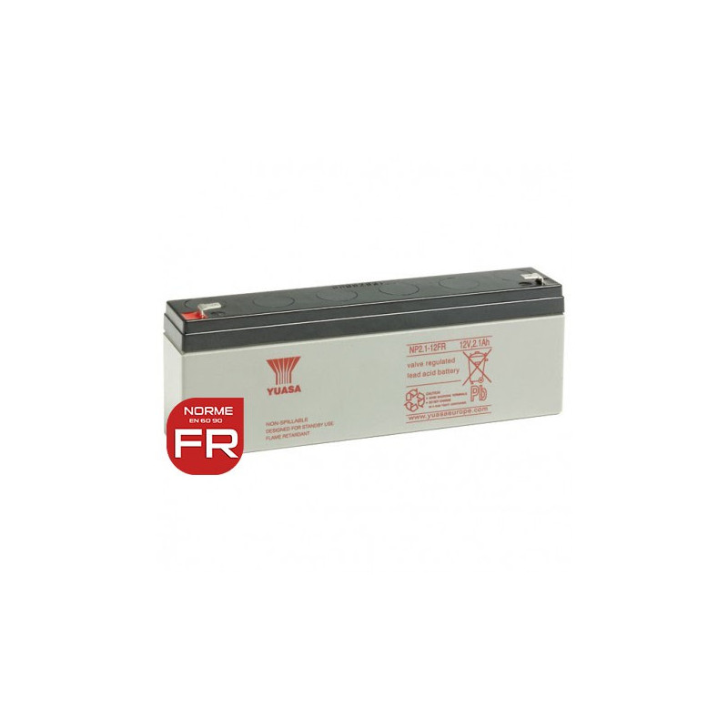 Batterie NP2.1-12FR YUASA - Plomb - AGM - 12V - 2.1Ah