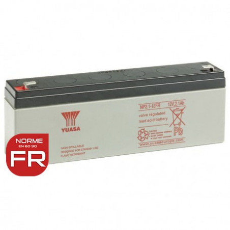 Batterie NP2.1-12FR YUASA - Plomb - AGM - 12V - 2.1Ah