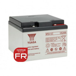 Batterie NP24-12I FR YUASA - Plomb - AGM - 12V - 24.0Ah