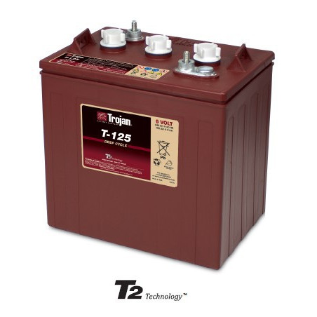 Batterie 125 ex CR235 TROJAN - DEEP CYCLE ACIDE - 6V - 240Ah