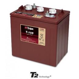 Batterie TROJAN T105 ex CR225 - DEEP CYCLE ACIDE - Golfette - Haulotte BAT0 - 6V - 225Ah