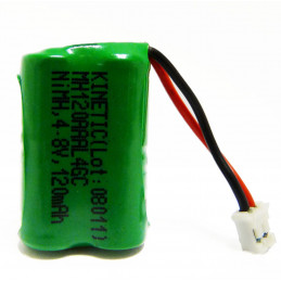 Pack batterie - Kinetic SD 400 - Trainer 400 / 500 - SDT 30 - MH120AAAL4GC - NiMh - 4.8V - 120mAh + connecteur