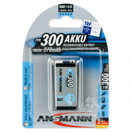 ANSMANN 6HR61 - 9V - 300mAh