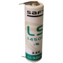 Pile SAFT LS14500 - AA - 2PH (1+ / 1-) - Lithium - 3.6V - 2.4Ah