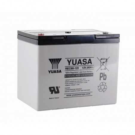 YUASA 12V - 80Ah - REC80-12 Cyclage 