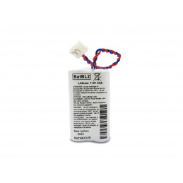 CHRONO Pile Batterie Alarme Compatible LABEL CESAR BL2 - AA - 6.0V - 2.0Ah + Connecteur