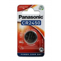 Pile Bouton CR2450 Standard - PANASONIC - Lithium - 3V