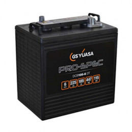 Batterie YUASA PRO-SPEC DCB105-6 - DEEP CYCLE - Compatible T105 ex CR225 - 6V - 225Ah