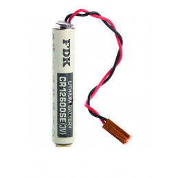 Pile CR12600 - Lithium - 3V - 1500mAh + Connecteur - FANUC