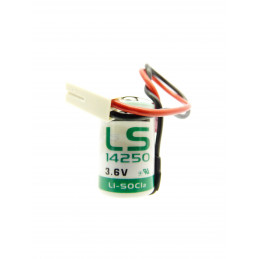 Pile LS14250 - 1/2AA - Lithium - 3.6V - 1200mAh + Connecteur