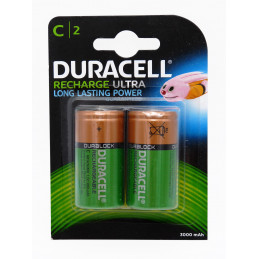 Piles DURACELL HR14 - C - Blister x 2 - NiMh - 1.2V - 3000mAh