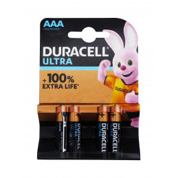 Blister de 4 piles Duracell LR03 - AAA - M3 - Alcaline - 1.5V