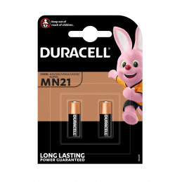 Piles DURACELL 23A - GP23A - MN21 - L1028 - 8LR932 - LRV08 - A23 - Blister x 2 - 12V - Alcaline