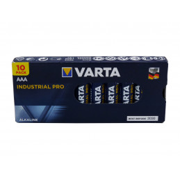 Boite de 10 piles VARTA LR03 - AAA - Industrial - Alcaline - 1.5V - 1.2Ah