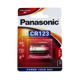 Pile PANASONIC CR123 Power photo - CR123A - CR17345 - CR2/38L - Lithium - 3V