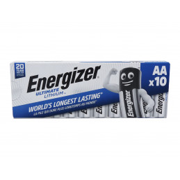Boite 10 piles L91 ENERGIZER - Lithium - Format LR6 - AA Ultimate 