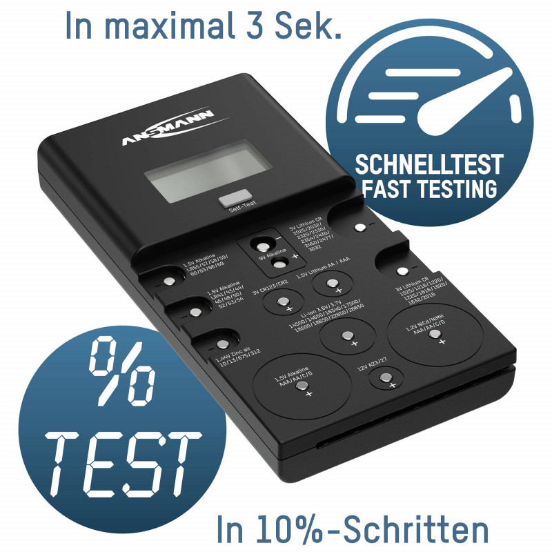 Testeur de piles & batteries Energy Check LCD ANSMANN