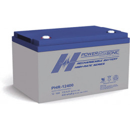 Batterie Plomb Standard 12V 110Ah - PHR-12400FR - 326x170x213 - Spécial Onduleur - Powersonic