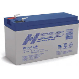 Batterie Plomb Standard 12V 8,5Ah - PHR-1236FR - 151x65x93.5 - Spécial Onduleur - Powersonic